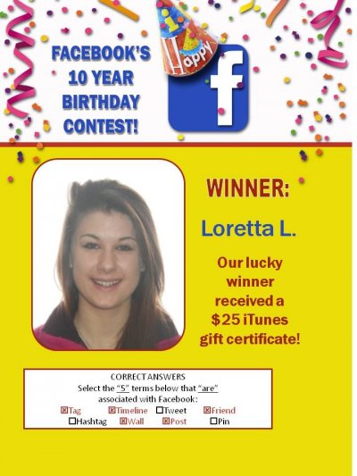 Faceboook contest